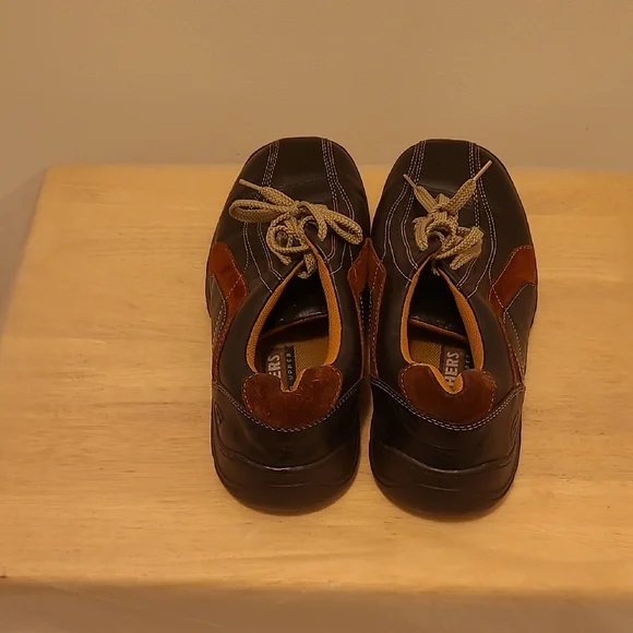 Skechers Men's Black and Brown Casual Shoes - Picture 4 of 6